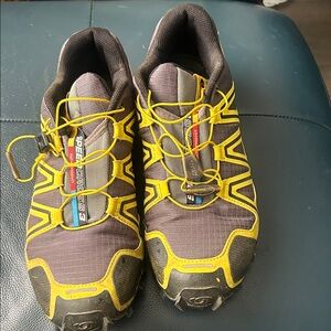 Salomon Men's Athletic Shoes - Black and Yellow